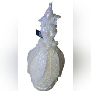 Rare Vintage France Lady Candle Point A La Ligne Christmas Holiday